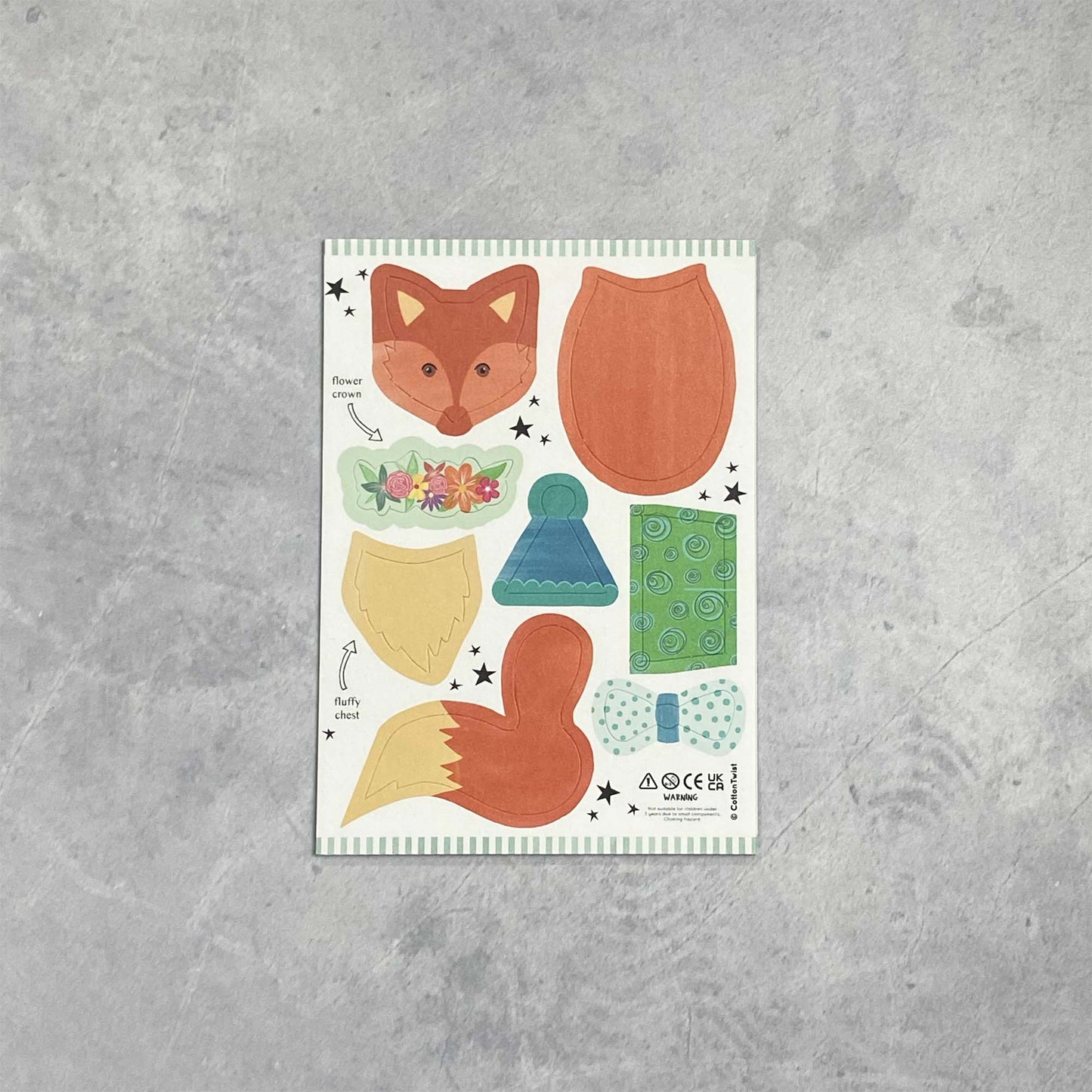 Make Your Own Fox Peg Doll Kit - Anilas UK