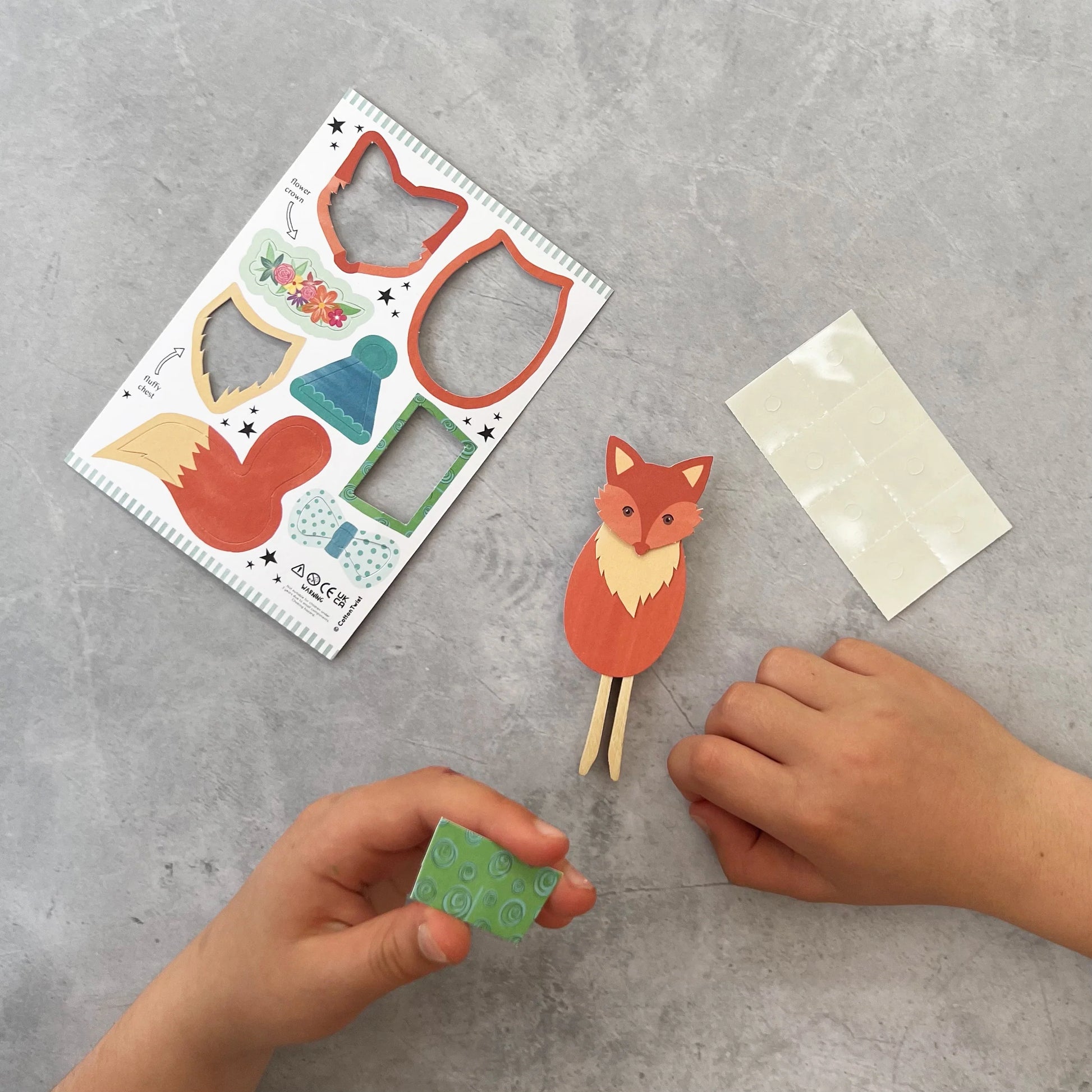 Make Your Own Fox Peg Doll Kit - Anilas UK