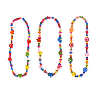 Multicoloured Wooden Bead Necklaces - Anilas UK