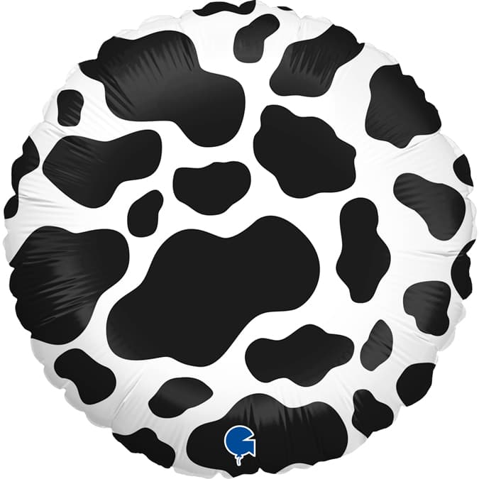 Cow Round Foil Balloon - Anilas UK