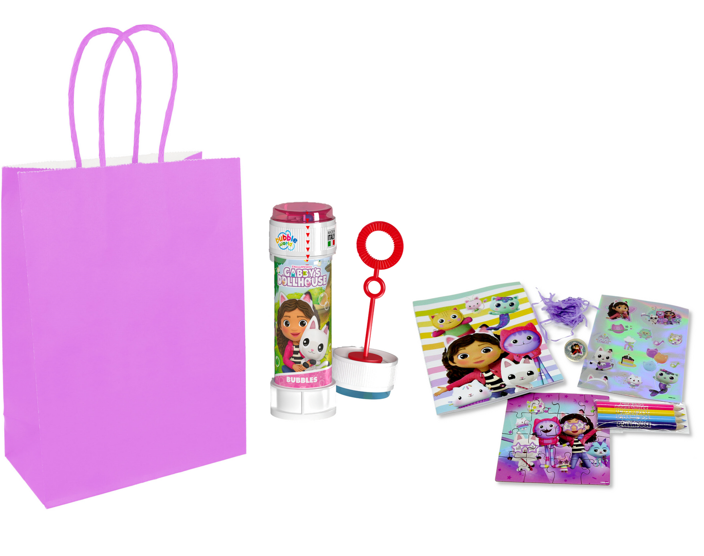 Gabby's Dollhouse themed 12 Party Bags with Fillers - Anilas UK