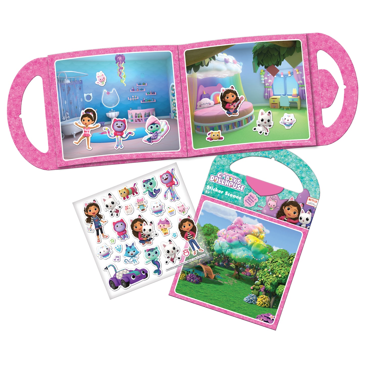 Gabby's Dollhouse Sticker Scene Activity Set - Anilas UK