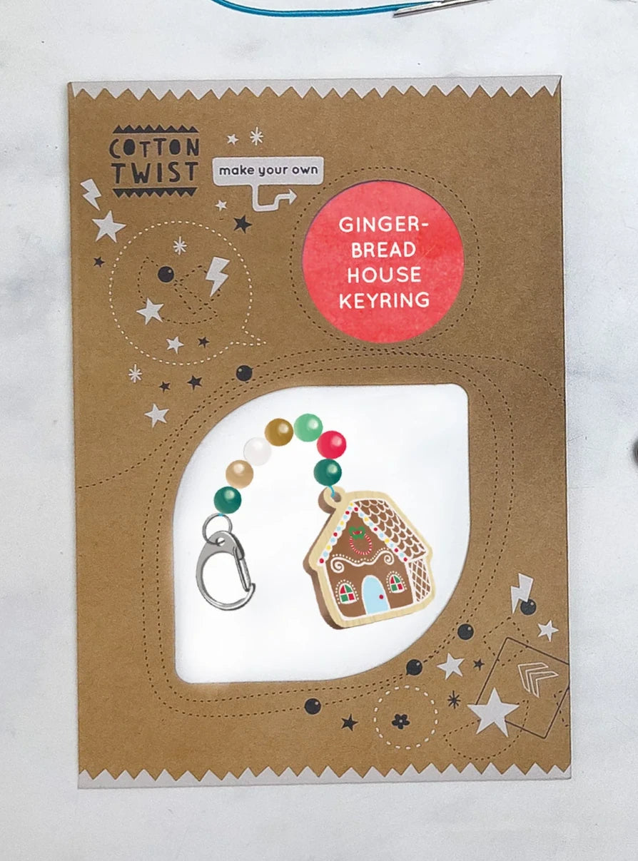 Make Your Own Gingerbread House Keyring - Anilas UK