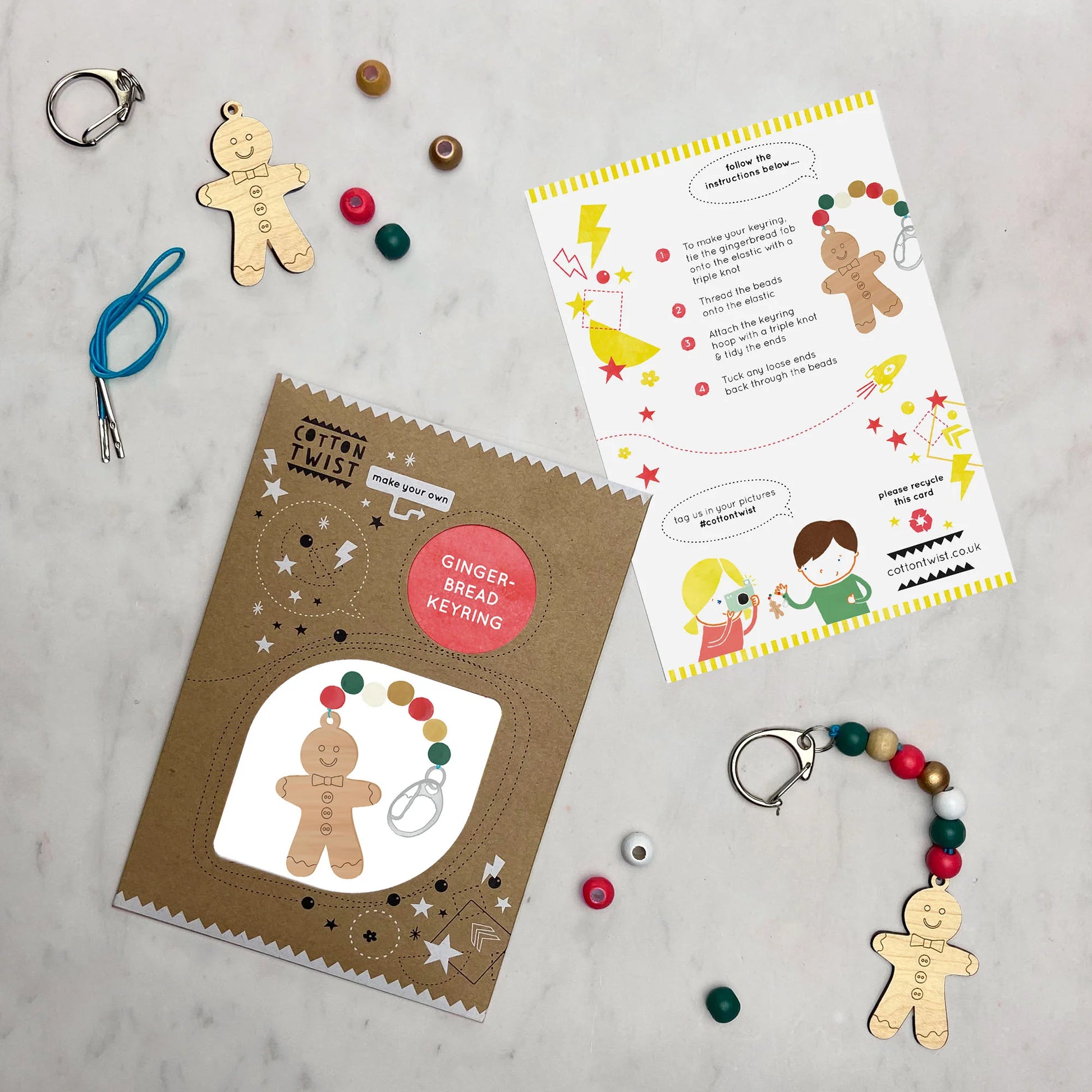 Make Your Own Gingerbread Man Keyring - Anilas UK