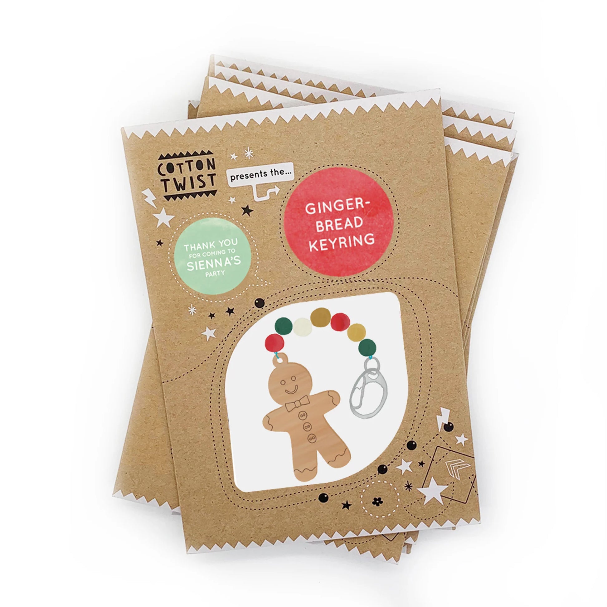 Make Your Own Gingerbread Man Keyring - Anilas UK