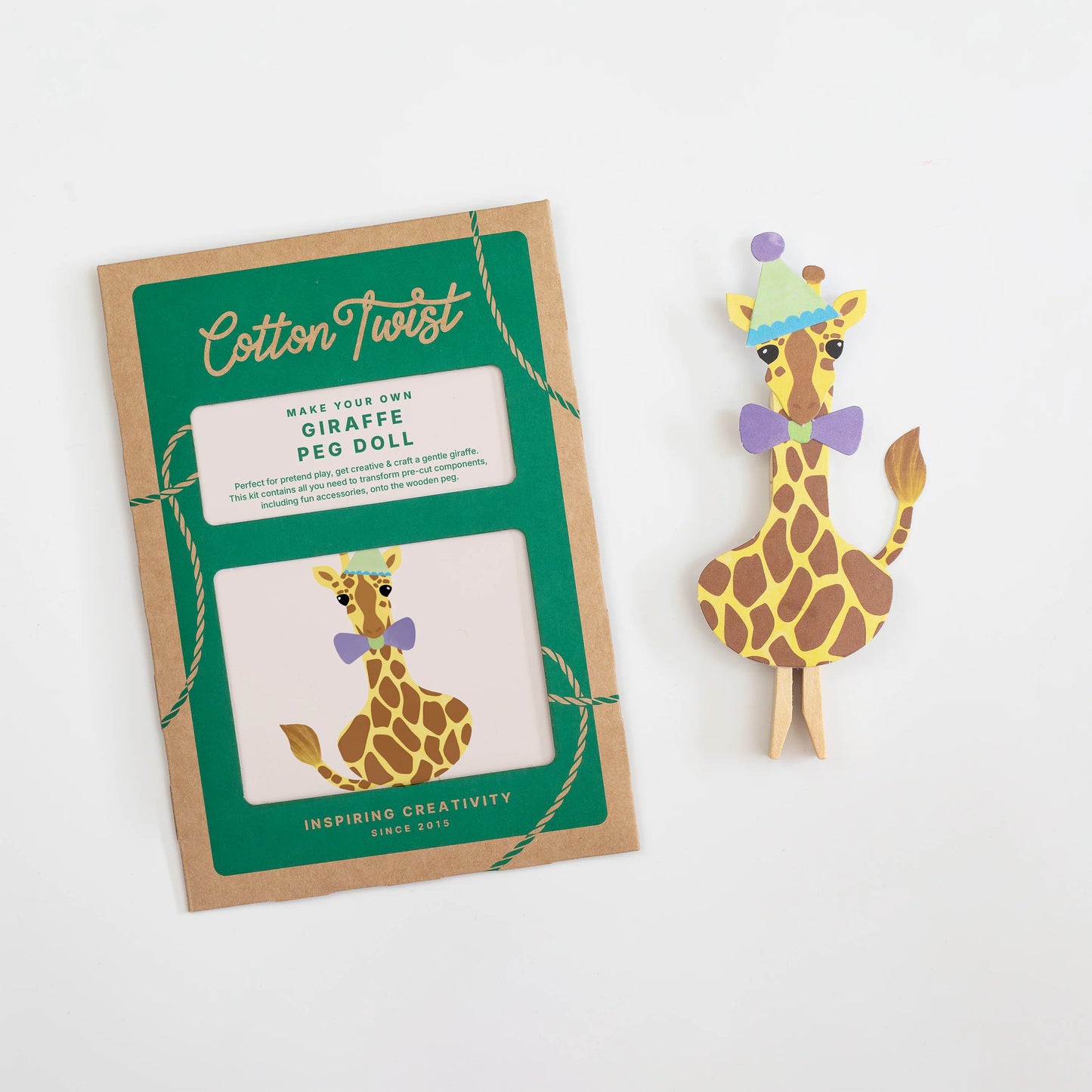 Make Your Own Giraffe Peg Doll - Anilas UK