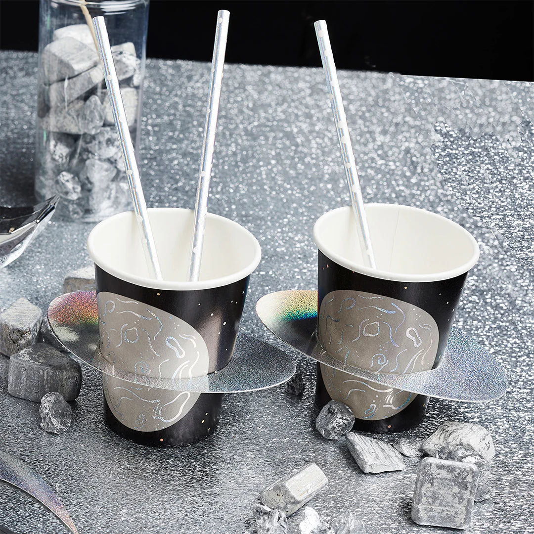 Space Planet Paper Cups (Pack of 8) - Anilas UK