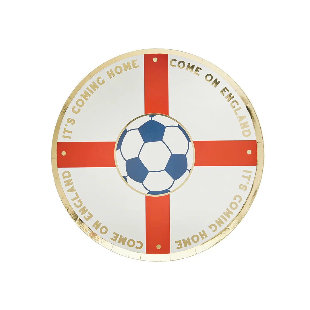 Come On England Foiled Paper (Pack of 8) - Anilas UK