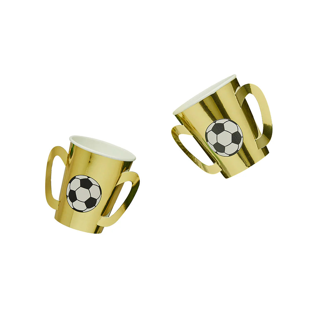 Gold Trophy Paper Cups (Pack of 8) - Anilas UK