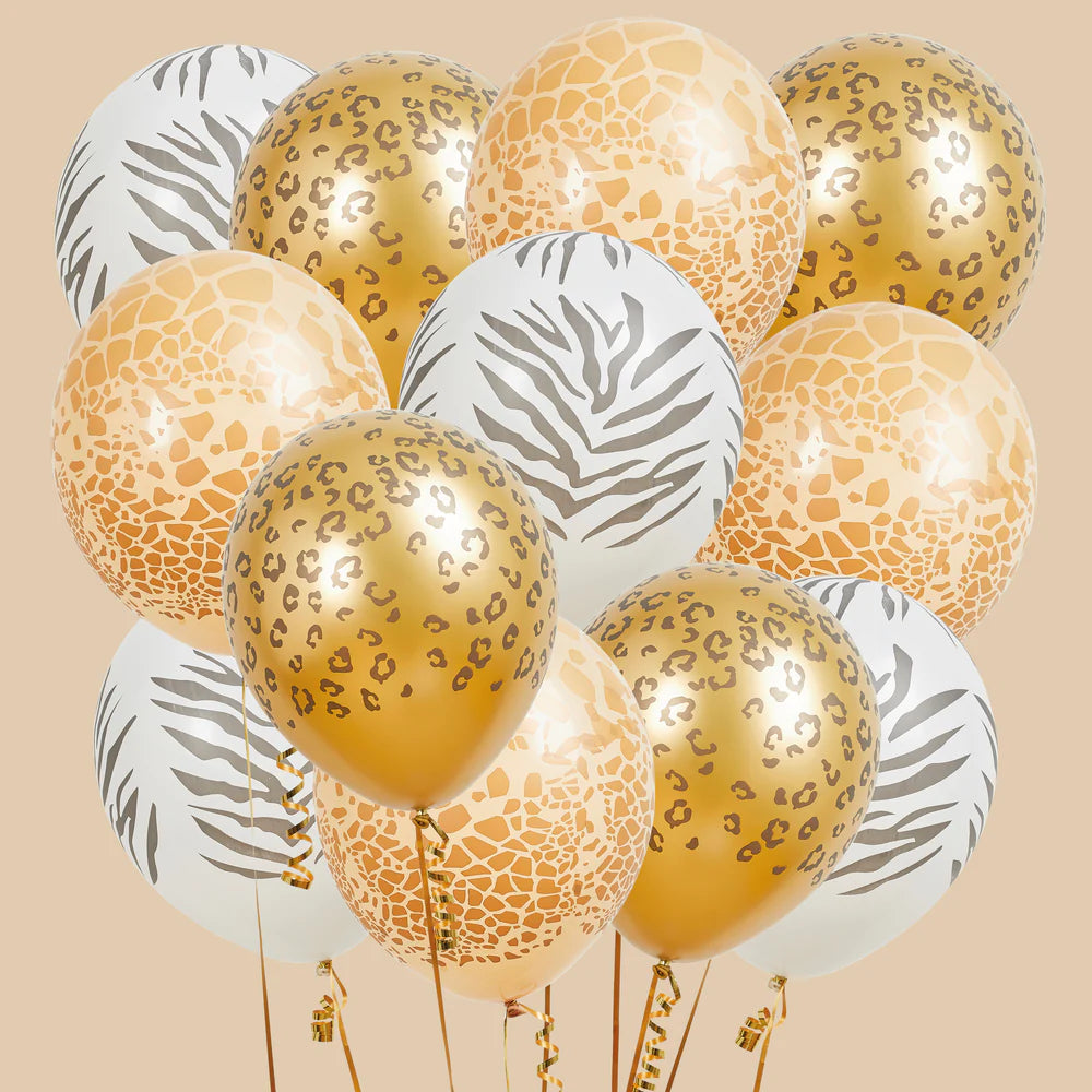 Jungle Safari Balloon Bundle (Pack of 12) - Anilas UK