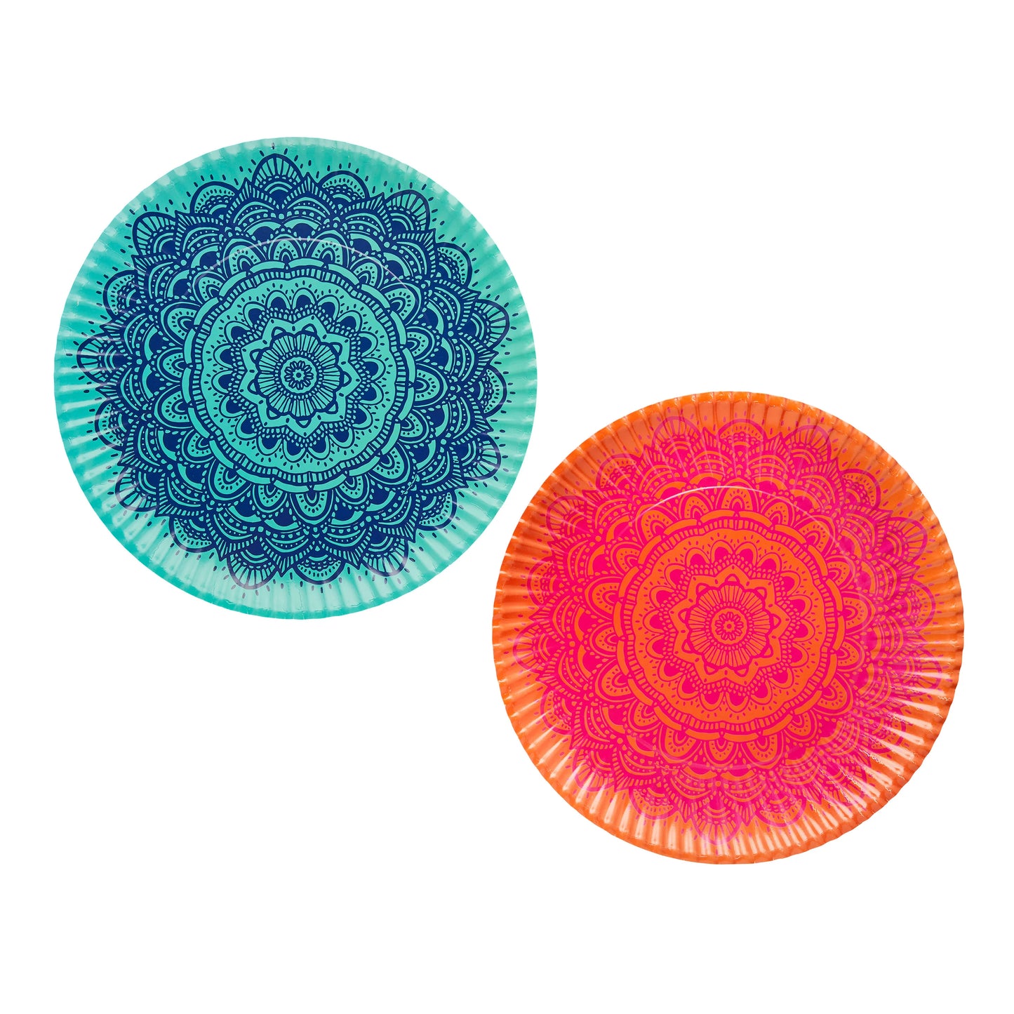 Mandala Large Design Paper Plater Plates (Pack of 4) - Anilas UK