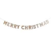 
              Merry Christmas Wood Glitter Banner - Anilas UK
            