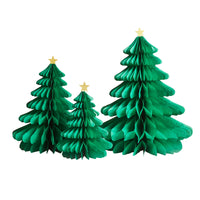 
              Green Honeycomb Christmas Trees 3 Pack - Anilas UK
            