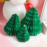 
              Green Honeycomb Christmas Trees 3 Pack - Anilas UK
            