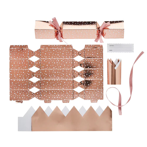 DIY Rose Gold Cracker Kit Pack of 6 - Anilas UK