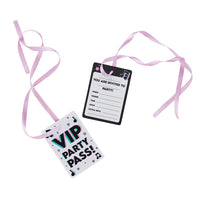 VIP Pass Party Invitations (Pack of 10) - Anilas UK