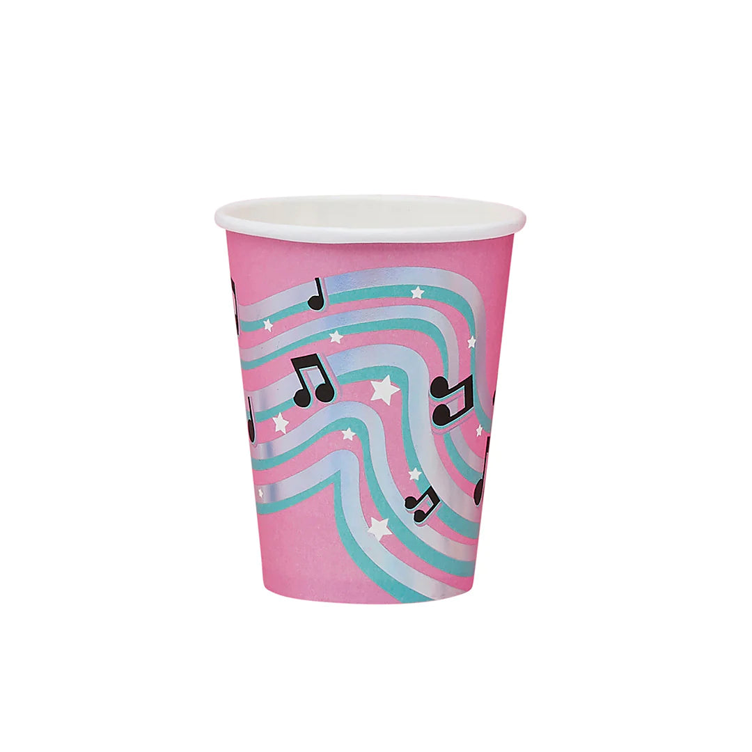 Musical Notes Paper Cups (Pack of 8) - Anilas UK