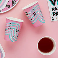 Musical Notes Paper Cups (Pack of 8) - Anilas UK
