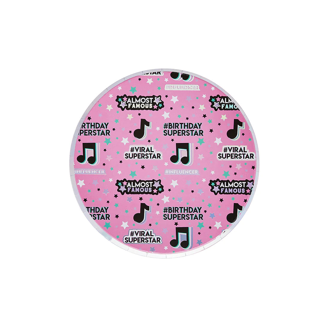 Let's Dance Paper Plates (Pack of 8) - Anilas UK