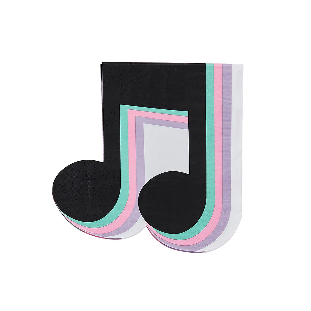 Musical Note Paper Napkins (Pack of 16) - Anilas UK