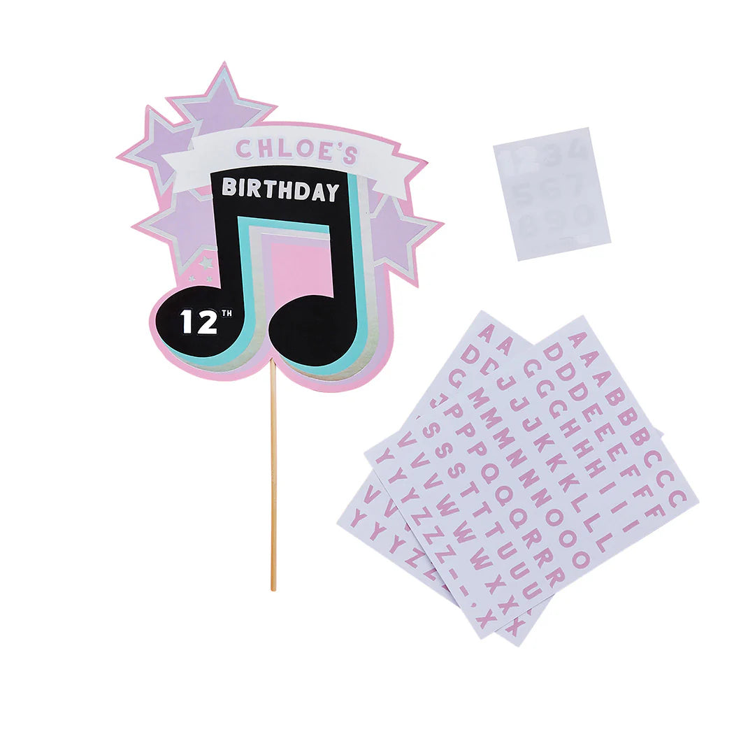 Lets Dance Custom Name Cake Topper - Anilas UK