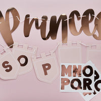 
              Princess Birthday Party Banner With Personalised Flags - Anilas UK
            