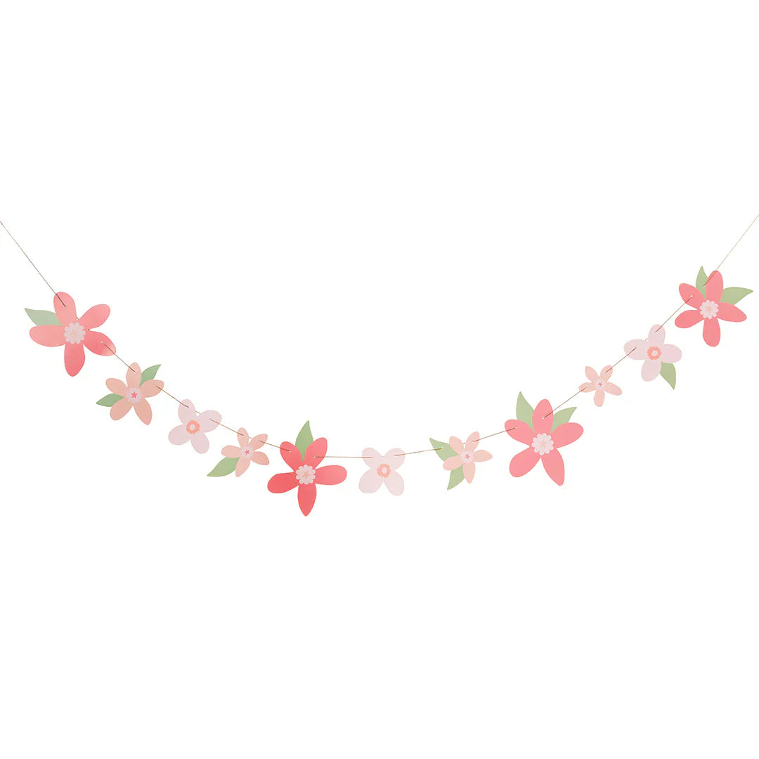 Princess Flower Garland Birthday Party Banner - 2 Metres - Anilas UK
