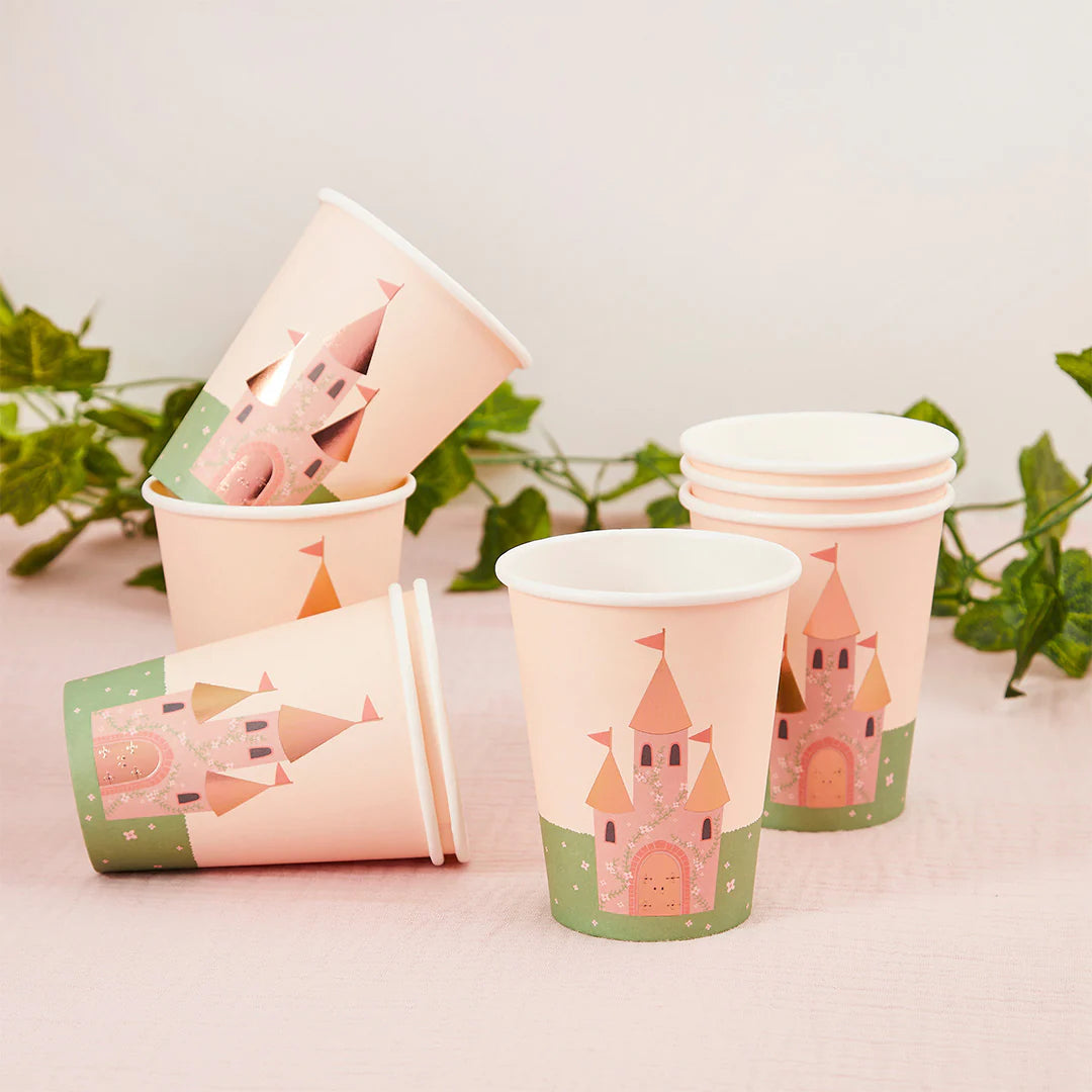 Princess Castle Paper Cups (Pack of 8) - Anilas UK