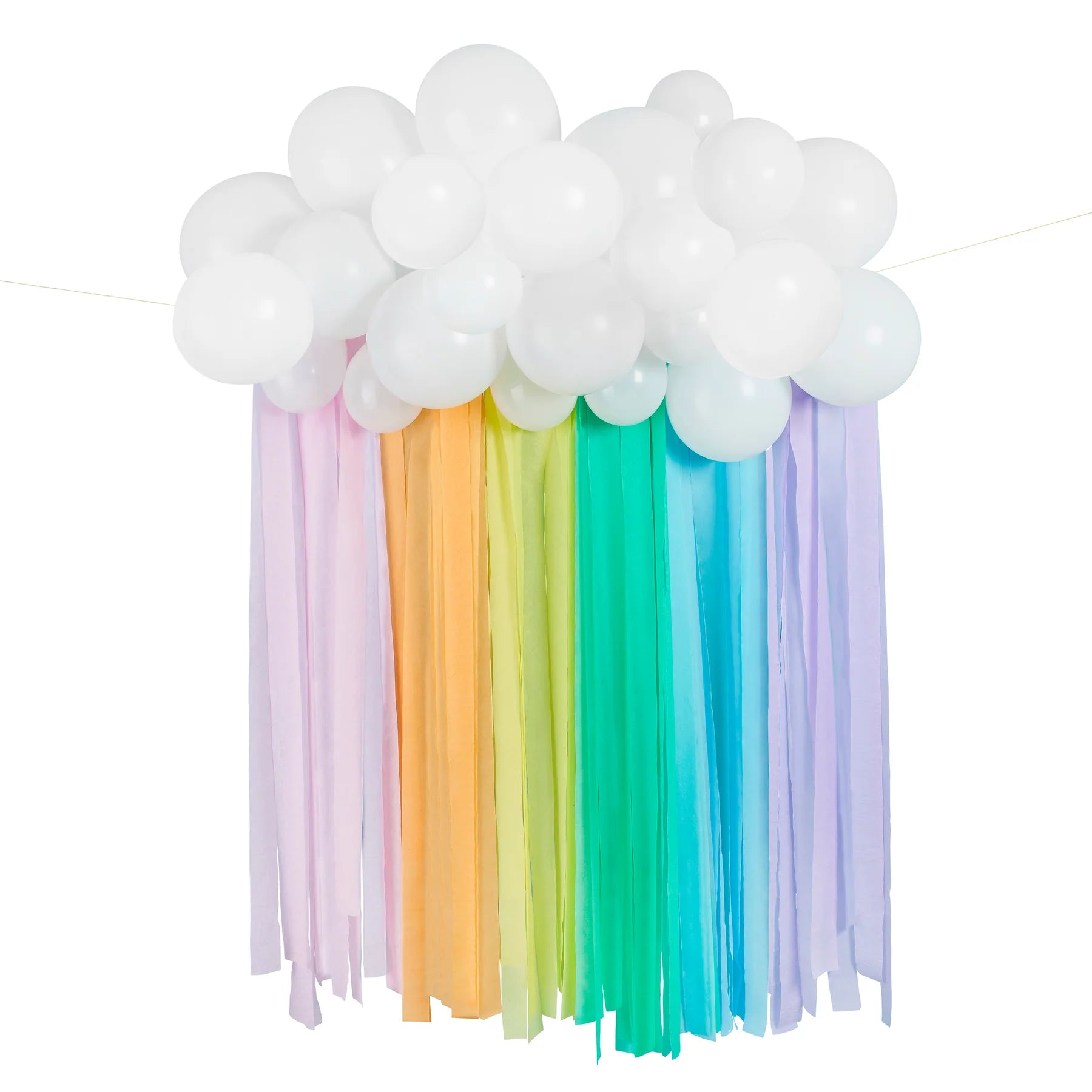 Rainbow Cloud Birthday Party Backdrop - Anilas UK