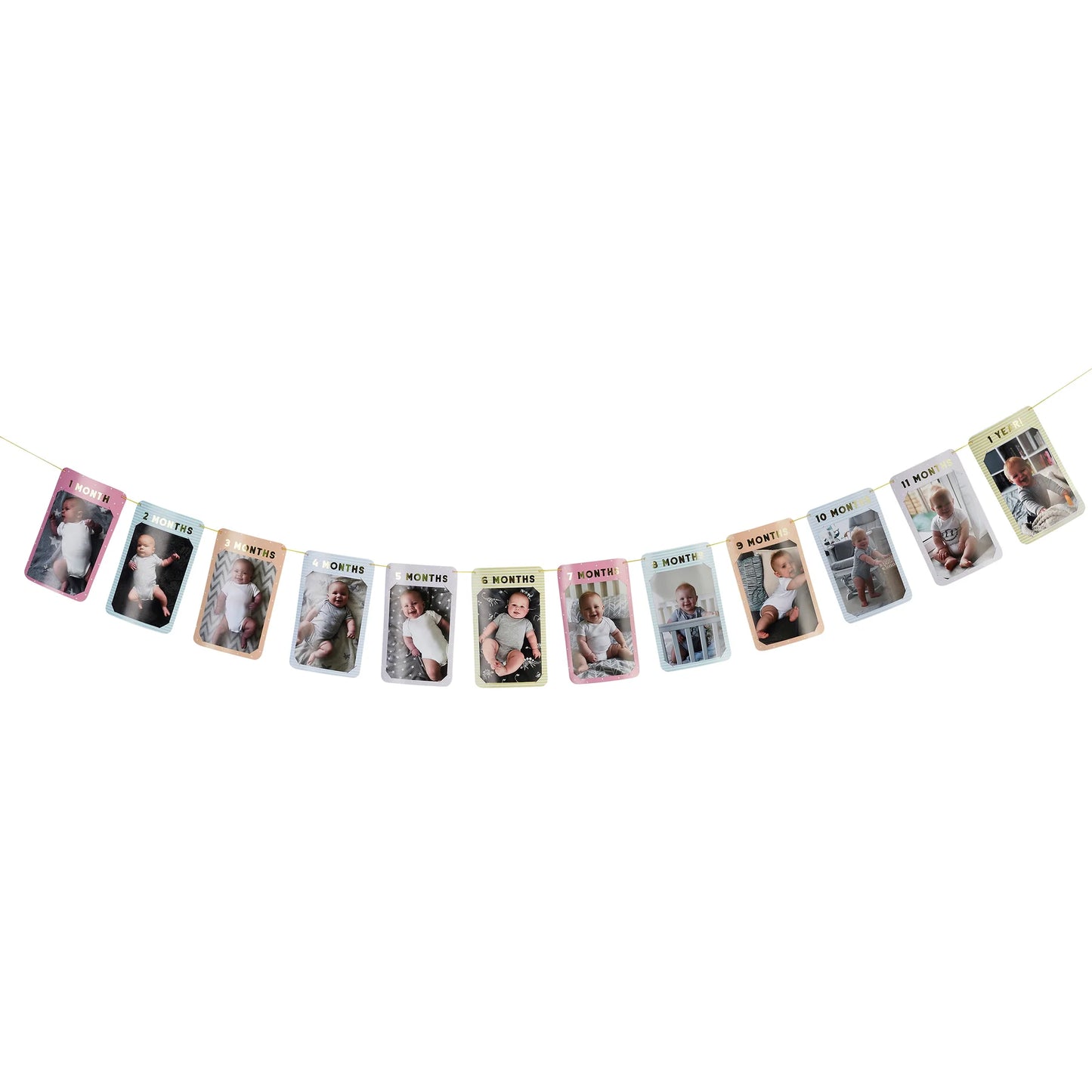 12 Month Milestone Photo Bunting - Anilas UK