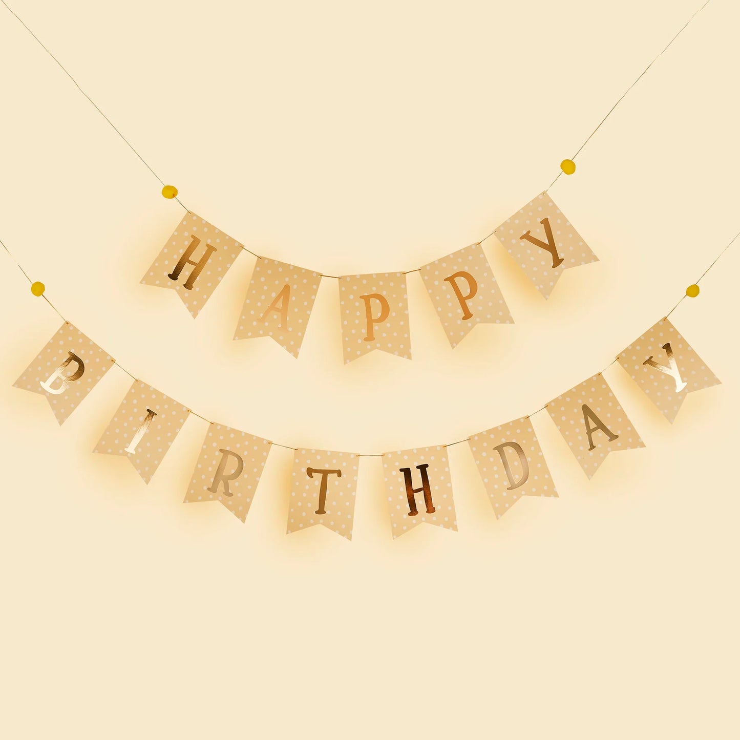Happy Birthday Flag Banner - 2.5M - Anilas UK