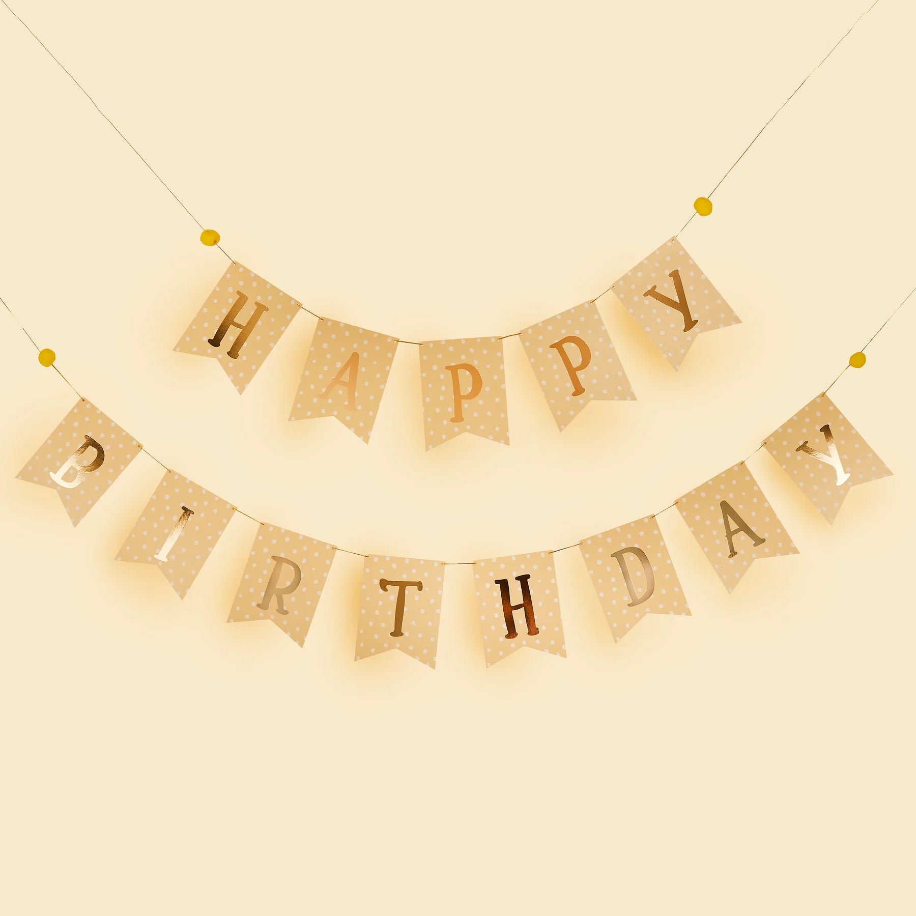 Happy Birthday Flag Banner - 2.5M - Anilas UK