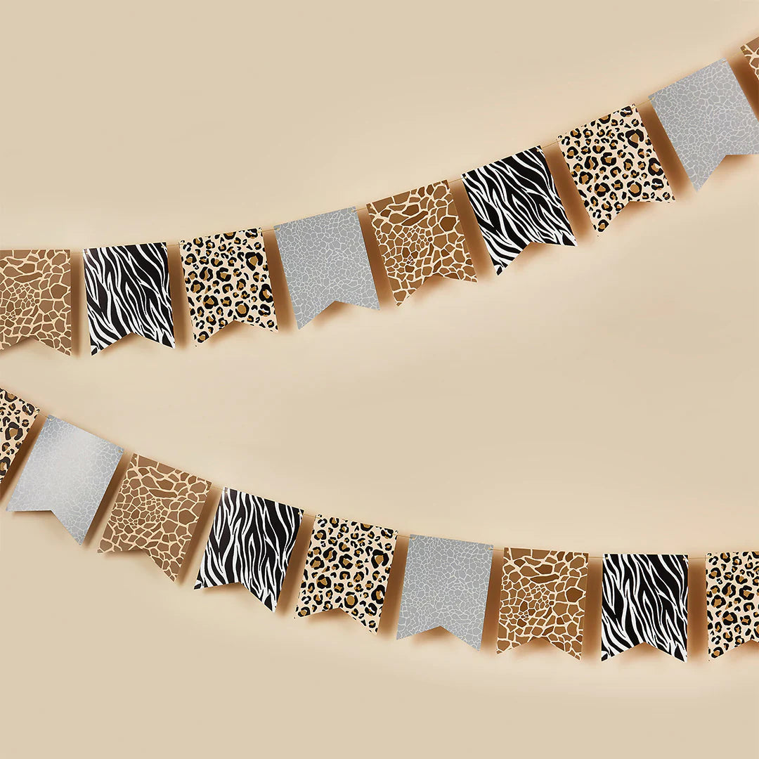 Safari Animal Print Bunting - 2.5M - Anilas UK