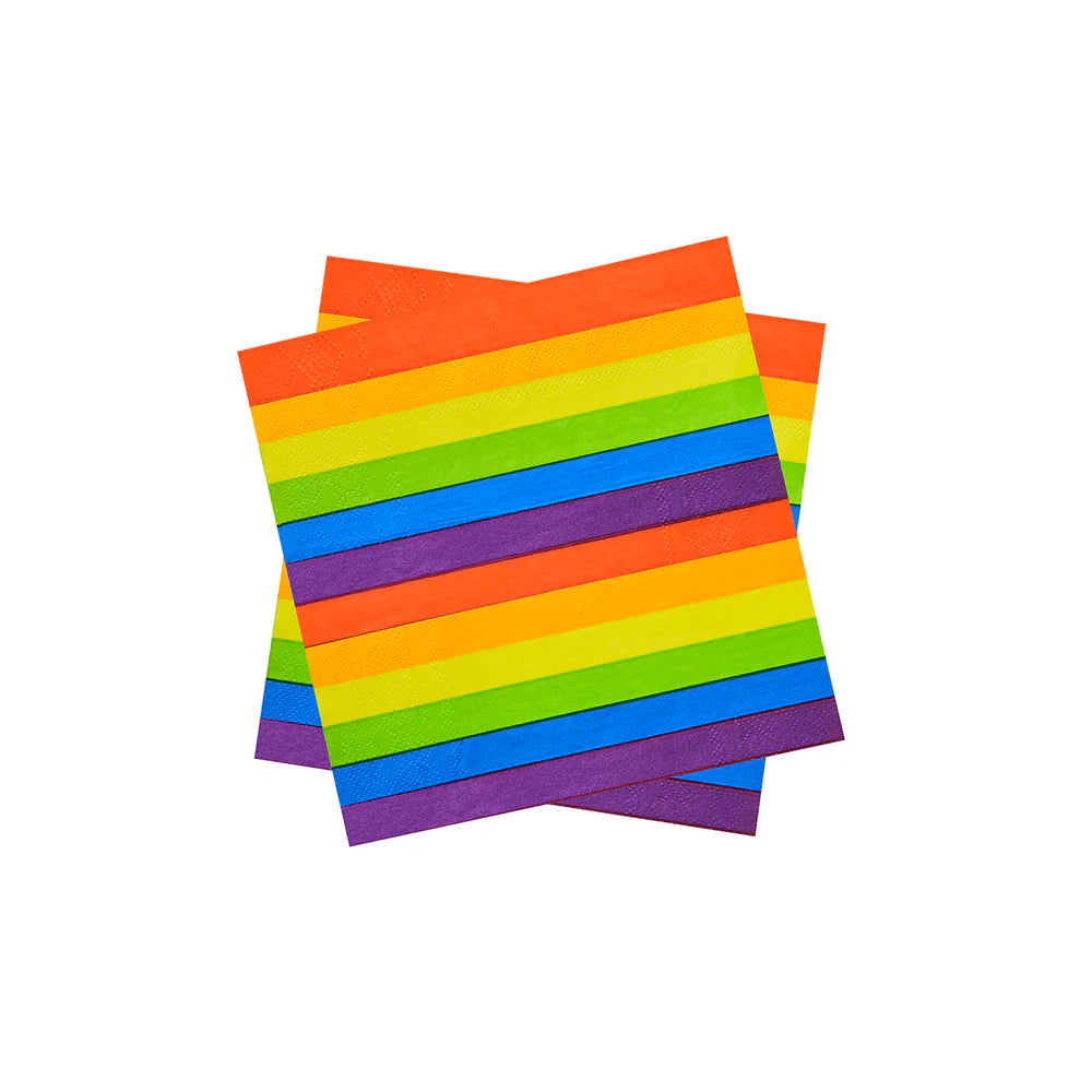 Rainbow Paper Napkins (Pack of 16) - Anilas UK