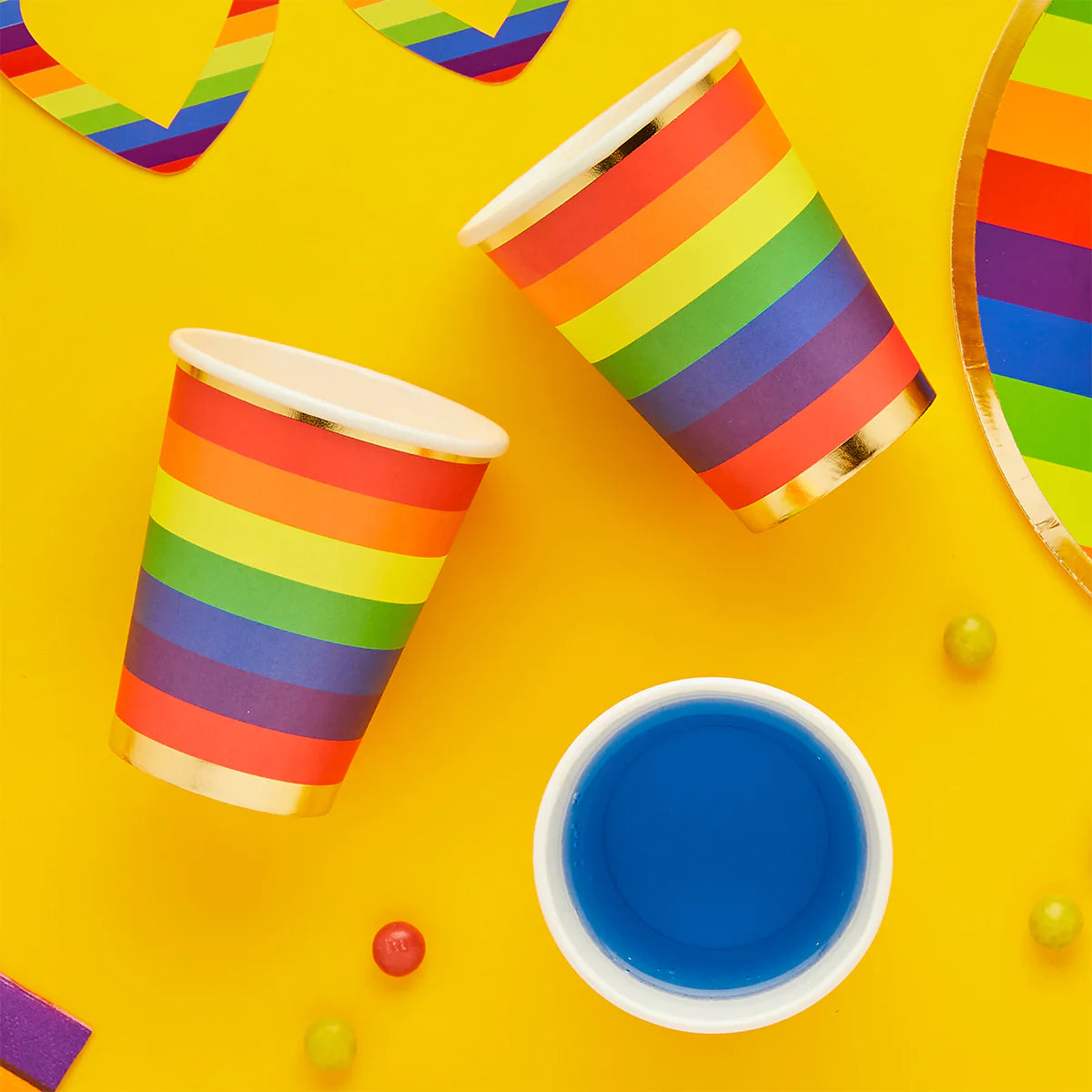 Rainbow Paper Cups (Pack of 8) - Anilas UK