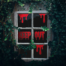 'Keep Out' Halloween Window Cling Decorations - Anilas UK