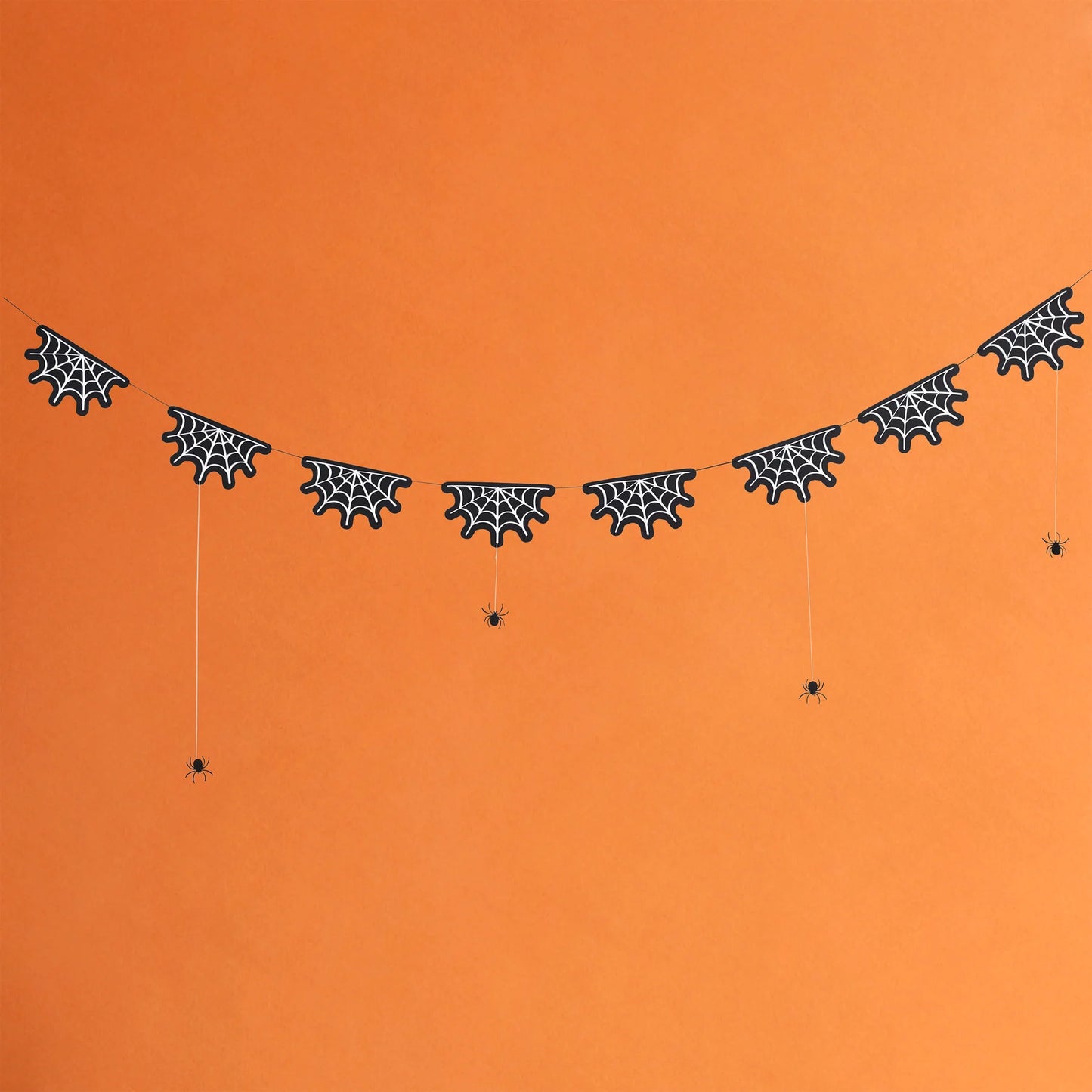 Cobweb Garland With Hanging Spiders  Halloween Party Decoration - Anilas UK