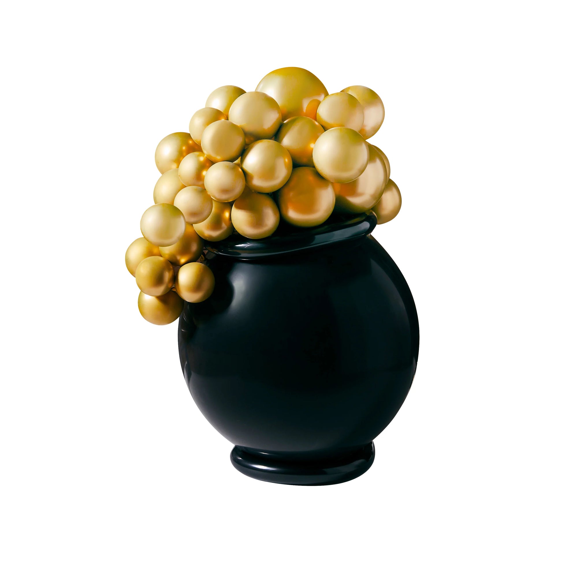 Witches Cauldron Halloween Party Balloon Set - Black & Gold - Anilas UK