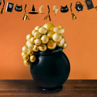 
              Witches Cauldron Halloween Party Balloon Set - Black & Gold
            