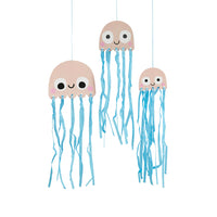 
              Hanging Jellyfish With Tissue Tassels (Pack of 3) - Anilas UK
            