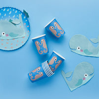 Seahorse Paper Cups (Pack of 8) - Anilas UK