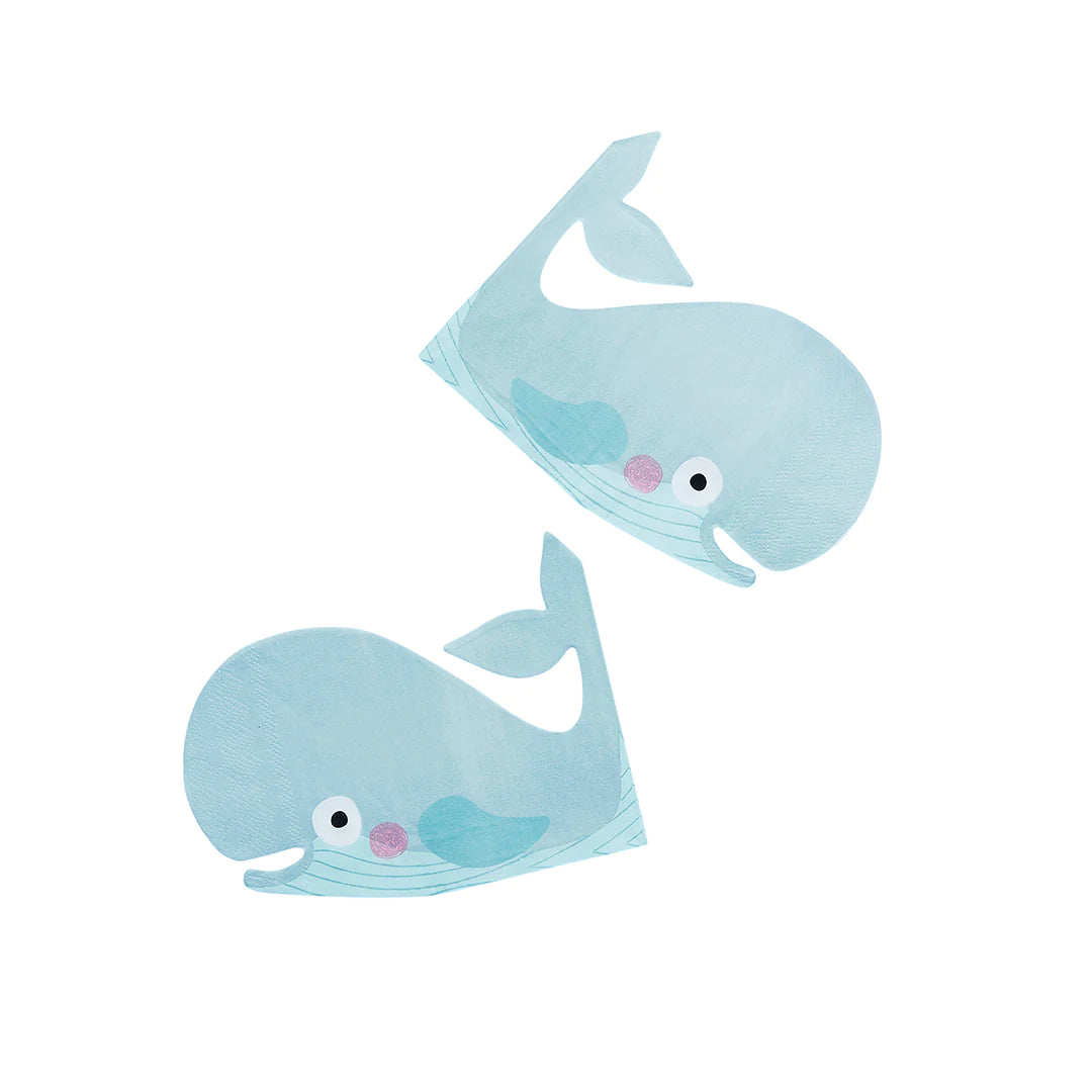 Whale Paper Napkins (Pack of 16) - Anilas UK