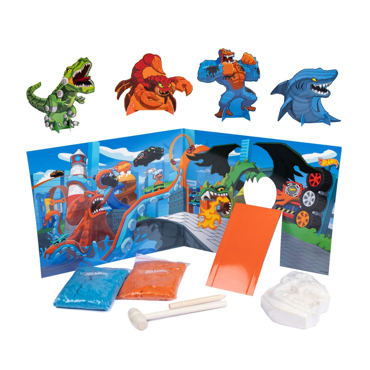Hot Wheels Dig Kit + Play Scene with Sand - Anilas UK