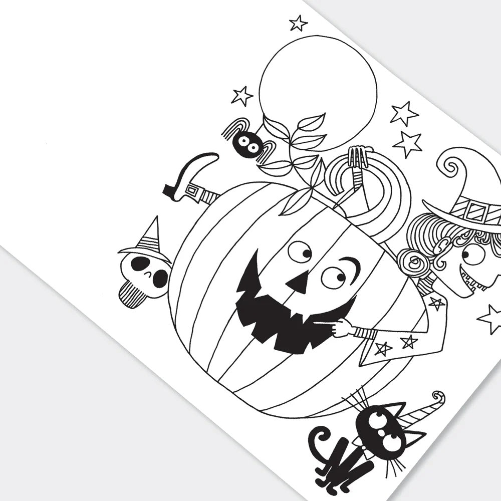 Halloween Colouring Book by Rachel Ellen Designs - Anilas UK