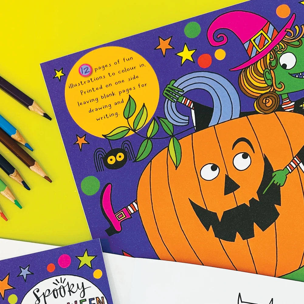 Halloween Colouring Book by Rachel Ellen Designs - Anilas UK