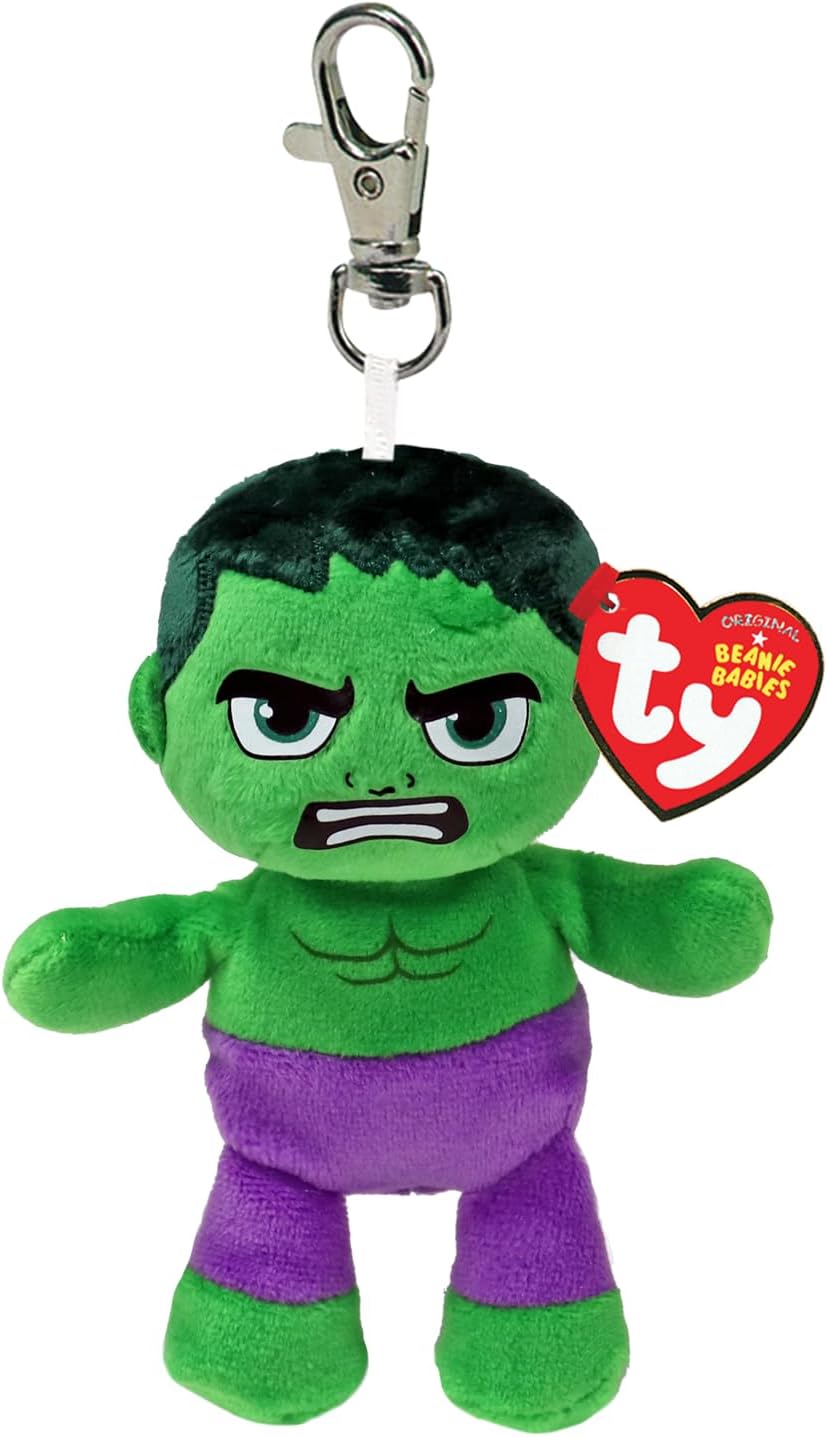 TY Beanie Babies Key Clips Hulk - Anilas UK