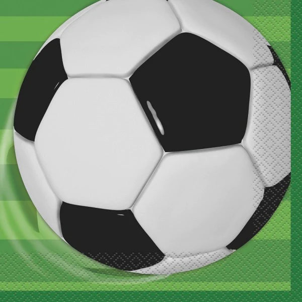 Complete Football Themed Party Pack for 8 people Including Tableware and Favours - Anilas UK