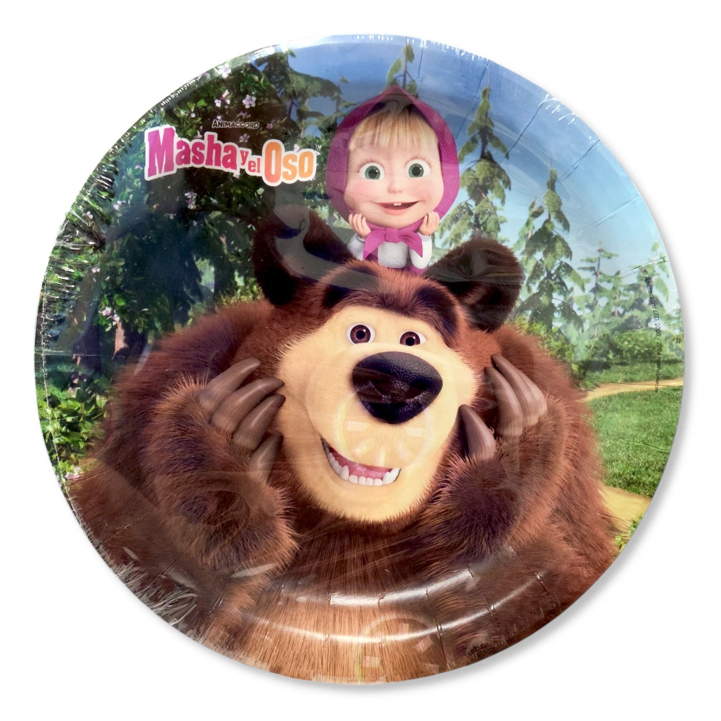 Masha and the Bear Paper Plates - 23cm (Pack of 8)