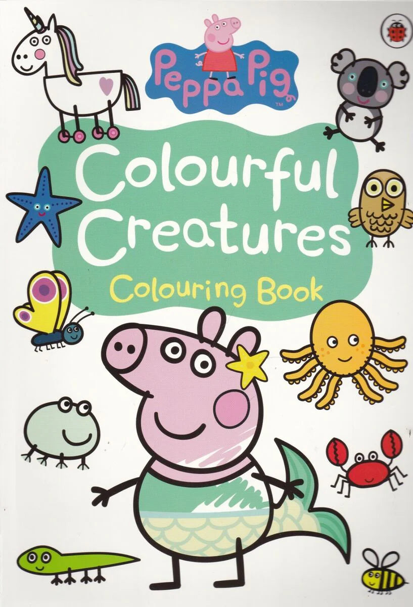 Peppa Pig - Colourful Creatures - Colouring Book - Anilas UK
