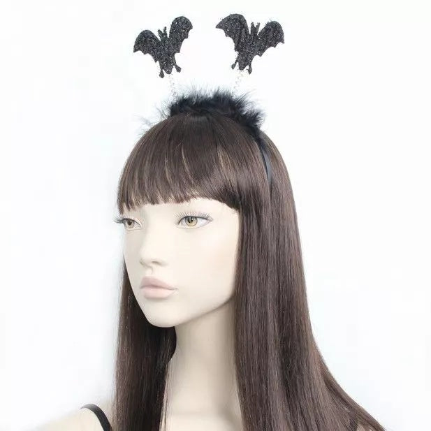 Black Glitter Bat Deeley Bopper - Anilas UK